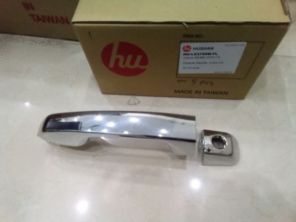 Tay mở ngoài trước trái (mạ) phần dài + ngắn Toyota Land Cruiser Prado FJ150, 2009-2020